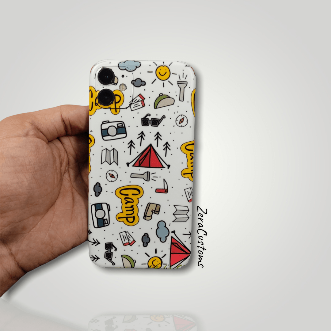 3D Camping Essentials Mobile Skin and Wrap - All Brands & Models - Sneakers Passion