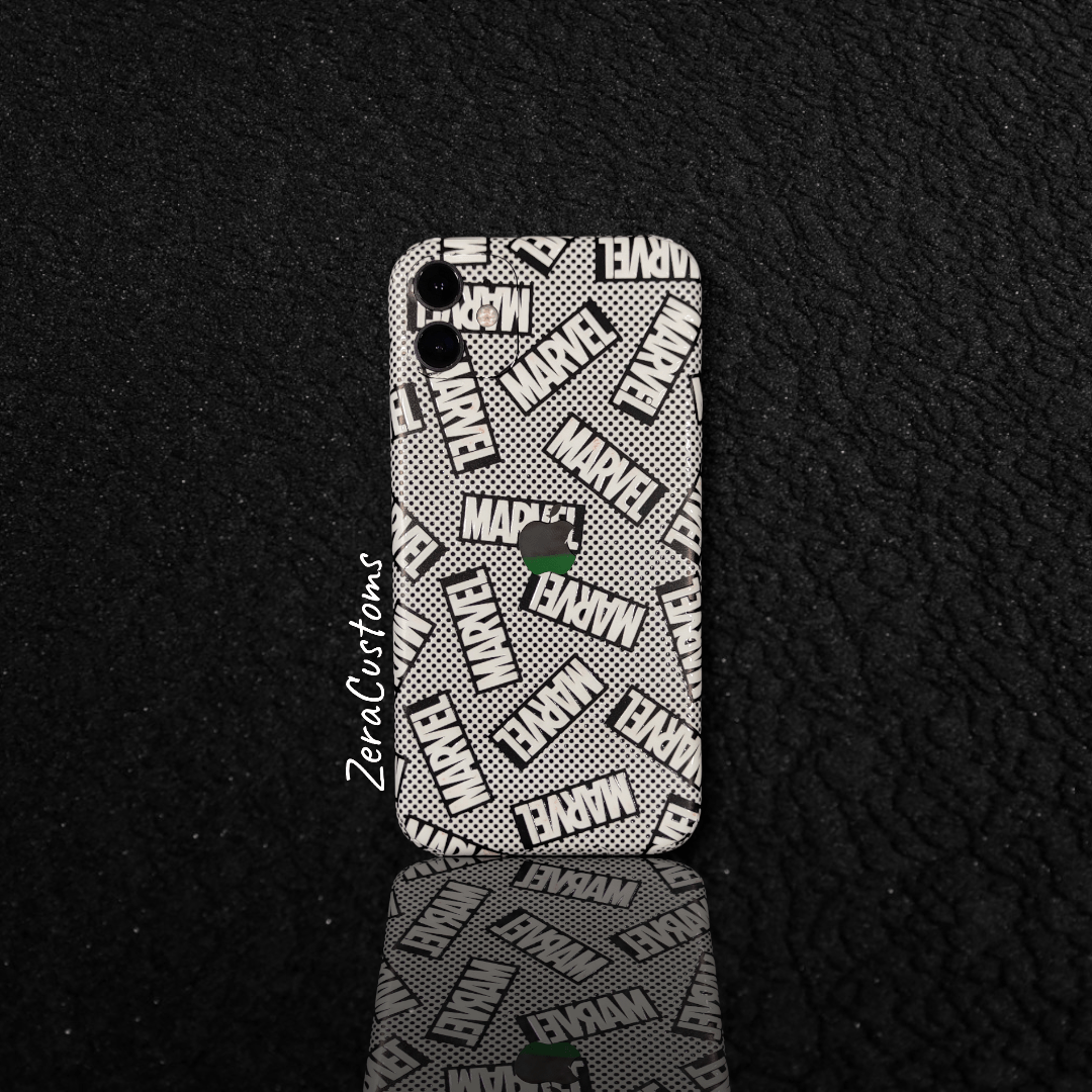 3D Superhero Text Mobile Skin and Wrap - All Brands & Models - Sneakers Passion