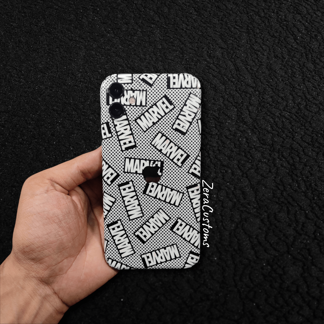 3D Superhero Text Mobile Skin and Wrap - All Brands & Models - Sneakers Passion