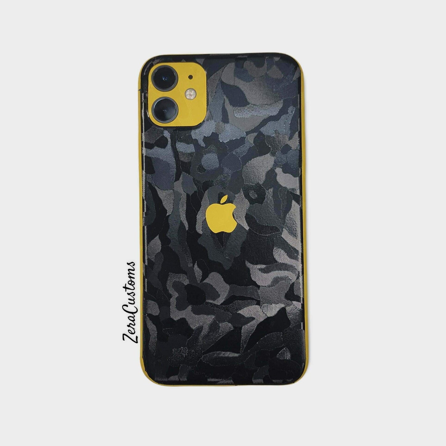 Black Yellow Camo Mobile Skin and Wrap - All Brands & Models - Sneakers Passion