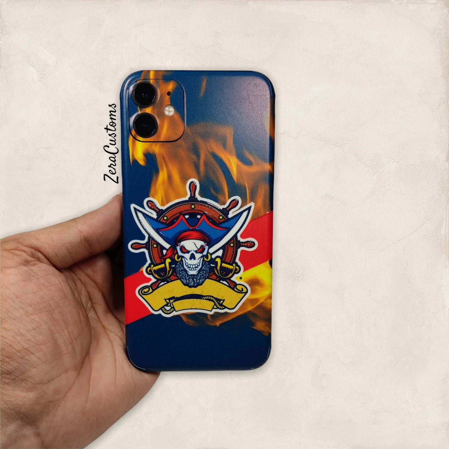 Pirate Skull Mobile Skin and Wrap - All Brands & Models - Sneakers Passion