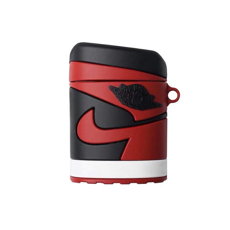 AJ 1 'Banned' 'Shadow' Shaped Airpods Case - Sneakers Passion