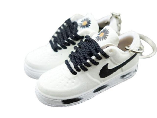 Mini 3D sneaker keychains Air Force 1 x G-Dragon Black x Peaceminusone - Sneakers Passion