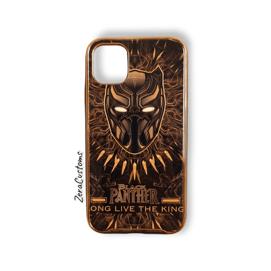 Black Panther Glass iPhone Case - Sneakers Passion