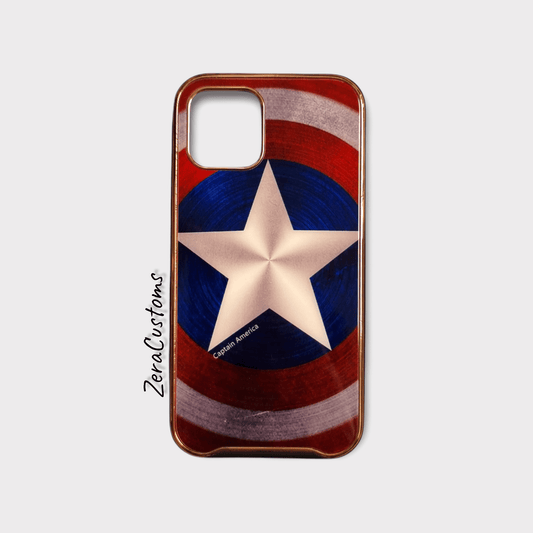 Captain Shield Glass iPhone Case - Sneakers Passion