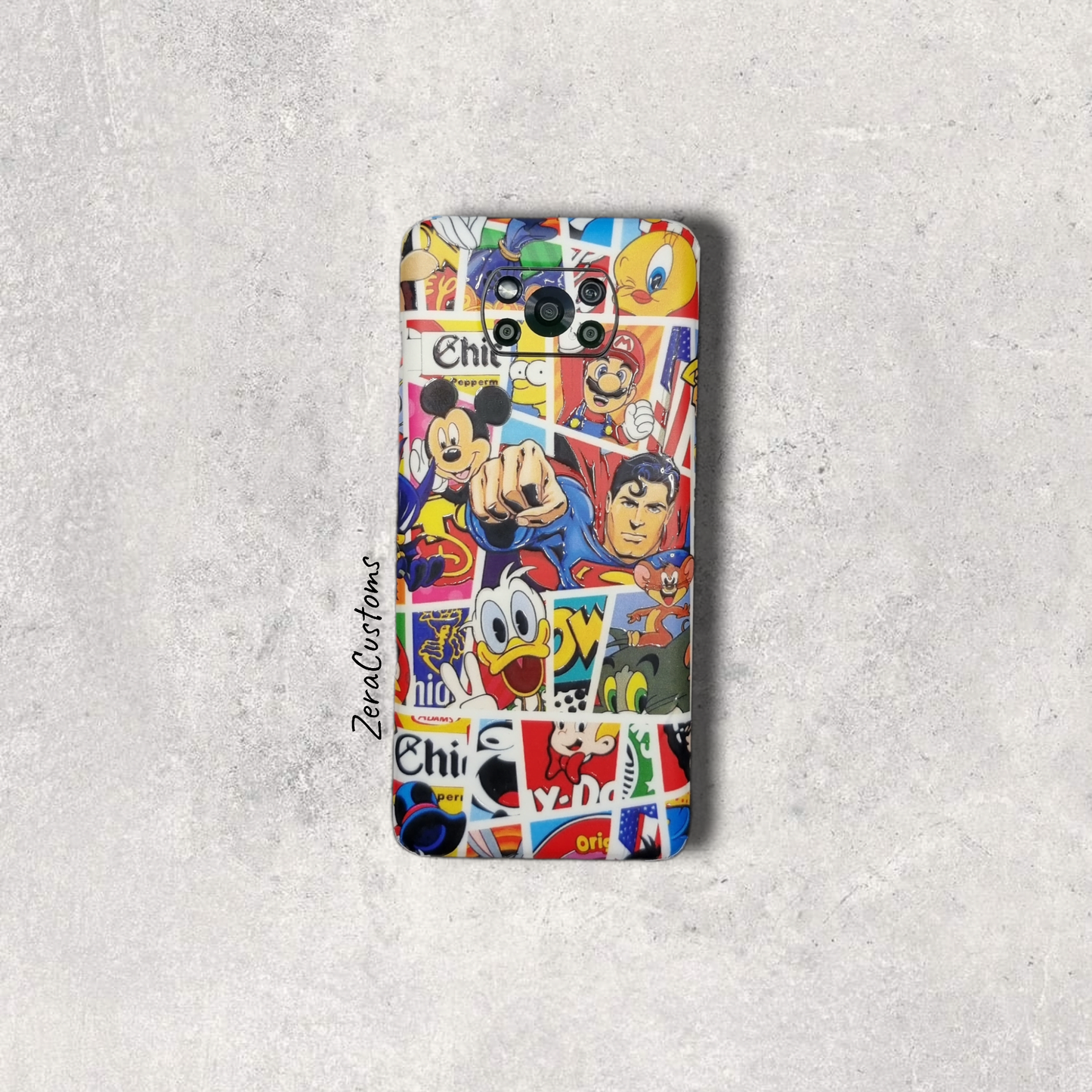 Comic Characters Mobile Skin and Wrap - All Brands & Models - Sneakers Passion