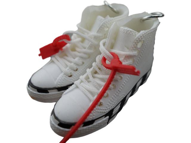 Mini sneaker keychain 3D Converse OW - STRIPE - Sneakers Passion