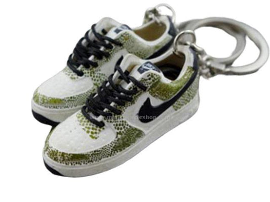 mini 3D sneaker keychains Air Force 1 Cocoa Snake (2001) - Sneakers Passion