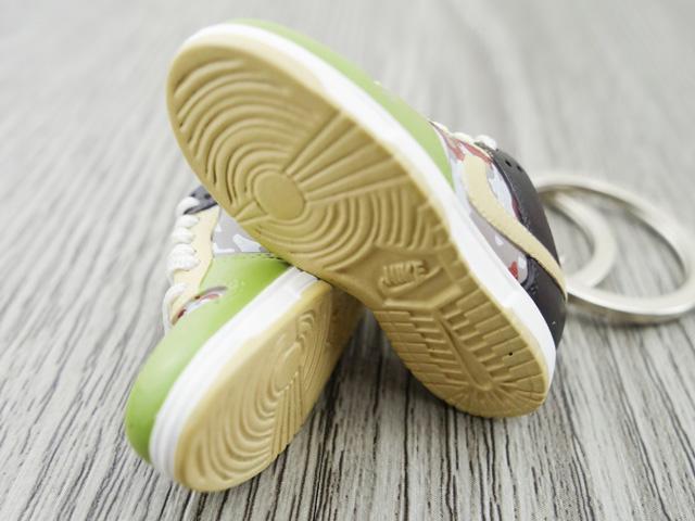 Mini sneaker keychain 3D Dunk Lo - Camo - Sneakers Passion