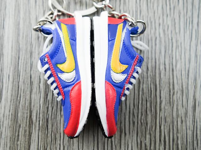 Mini 3D sneaker keychains Waffle x SACAI - Blue Multi - Sneakers Passion