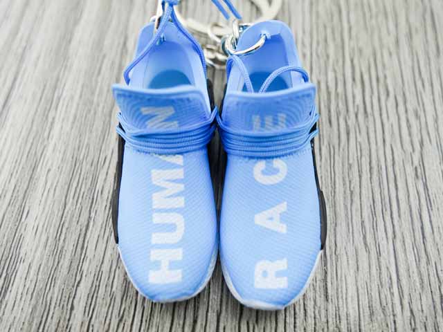 Mini sneaker keychain 3D Pharrell - Human Race - Blue - Sneakers Passion