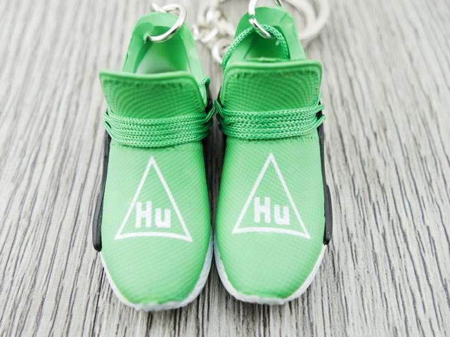 Mini sneaker keychain 3D Pharrell - Human Race - Green - Sneakers Passion