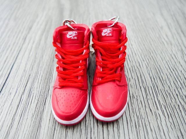Mini sneaker keychain 3D Air Jordan 1 - OG Gym Red HQ - Sneakers Passion