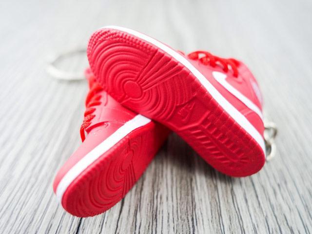 Mini sneaker keychain 3D Air Jordan 1 - OG Gym Red HQ - Sneakers Passion