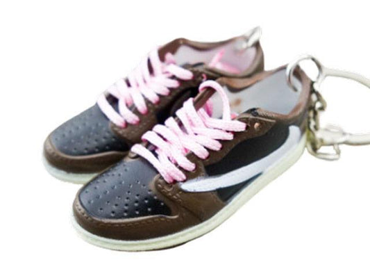 Mini sneaker keychain 3D Air Jordan 1 Low - Travis Scott - Sneakers Passion