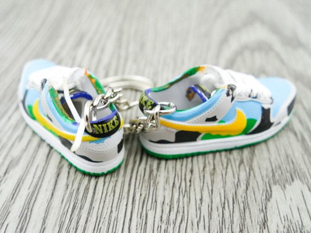Mini sneaker keychain 3D Dunk SB low X Ben & Jerrys - Sneakers Passion