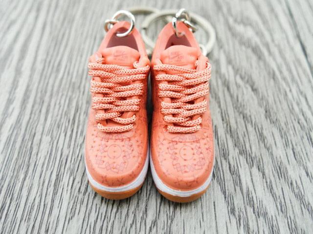 Mini 3D sneaker keychains Air Force 1 x CLOT - Pink Gum - Sneakers Passion