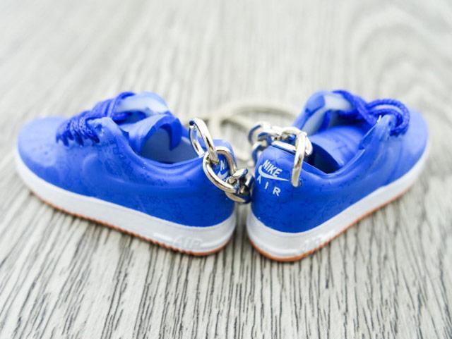 Mini 3D sneaker keychains Air Force 1 x CLOT - Blue - Sneakers Passion