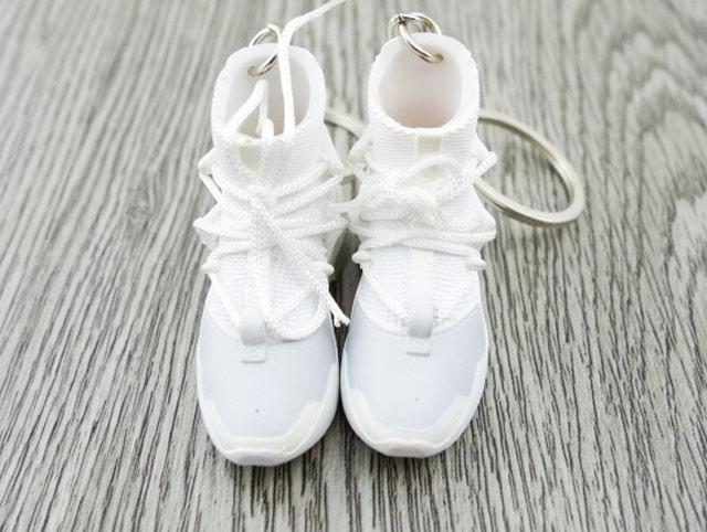 Mini 3D sneaker keychains FEAR OF G. White - Sneakers Passion