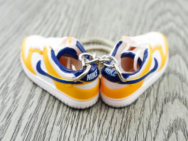 Mini sneaker keychain 3D Dunk Low Laser Orange - Sneakers Passion