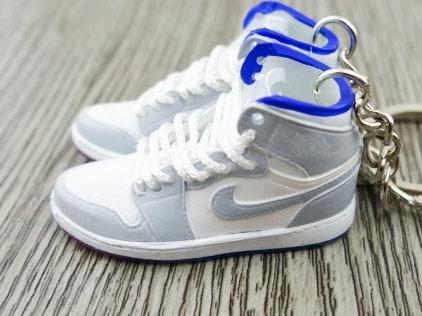 Mini sneaker keychain 3D AJ 1 - Racer Blue - Sneakers Passion