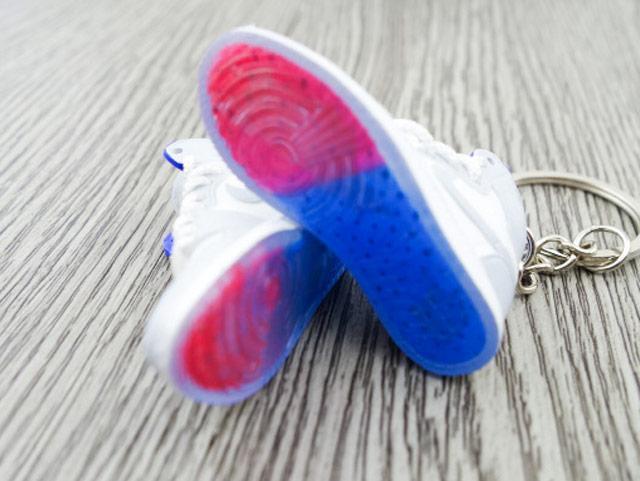 Mini sneaker keychain 3D AJ 1 - Racer Blue - Sneakers Passion