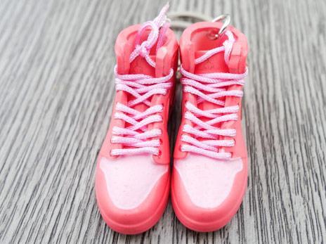 Mini sneaker keychain 3D Air Jordan 1 - Double Pink HQ - Sneakers Passion