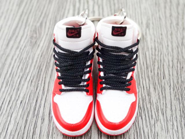 Mini sneaker keychain 3D AJ1 x SUP - Red - Sneakers Passion