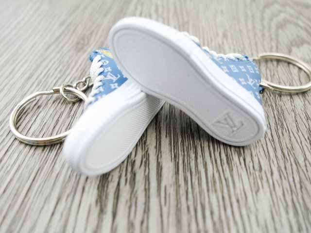 Mini sneaker keychain 3D LV - DENIM - Sneakers Passion