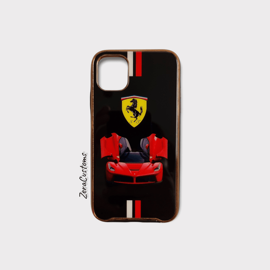 Ferrari Glass iPhone Case - Sneakers Passion