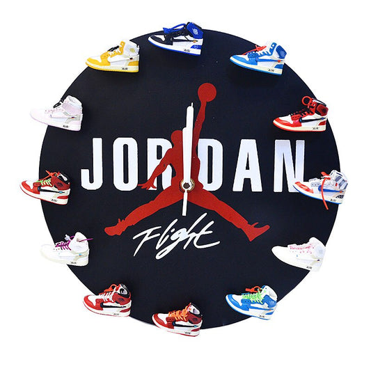 3D Wall Clock Sneakers AJ OW Series 3 / Wooden or Iron - Sneakers Passion