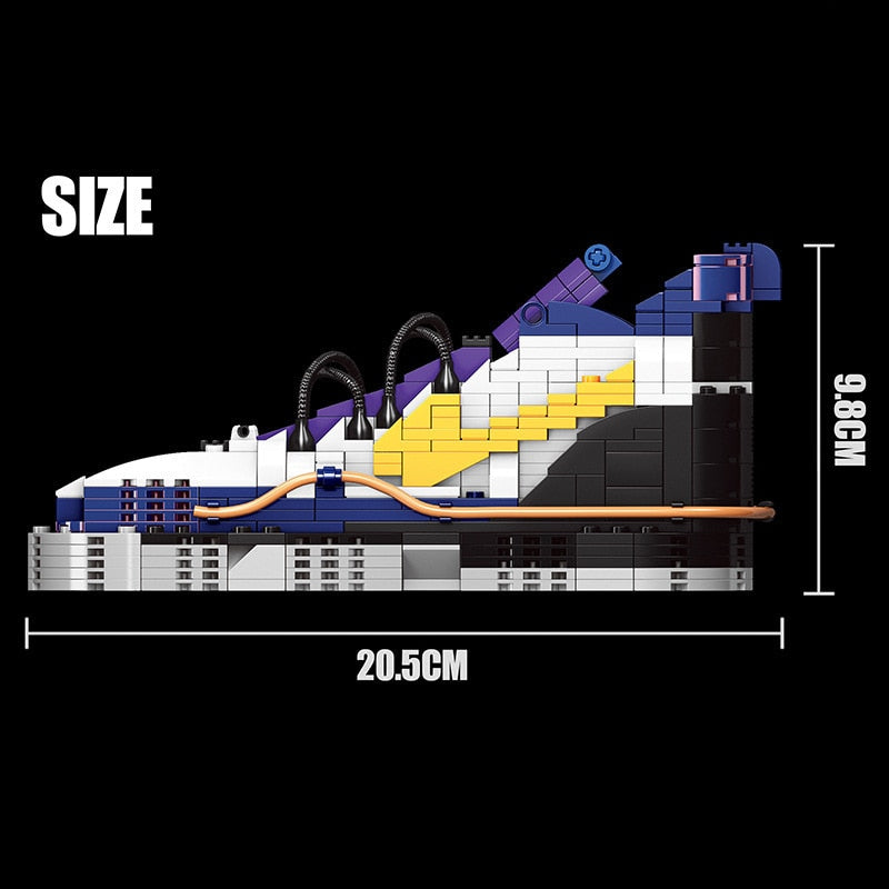 Mini Sneakers 3D Block Pencil Box - AJ KOBE - Blue - Sneakers Passion