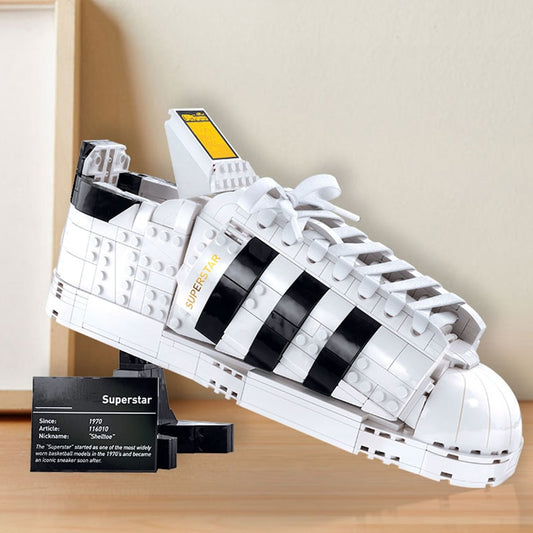 Sneaker Blocks 3D SUPERSTAR Classic Model Building Blocks - Sneakers Passion