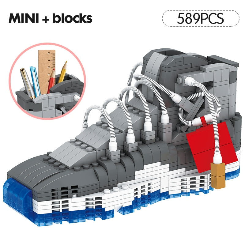 Mini Sneakers 3D Block Pencil-Box - AJ 11 - 589 PCS - Sneakers Passion