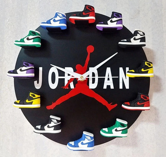 Air Jordan 3D Sneaker Model AJ Wall Clock - Black Jordan - Sneakers Passion