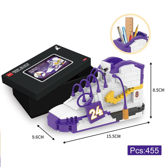 Mini Sneakers 3D Block Pencil Box - AJ No24 - 455 PCS - Sneakers Passion