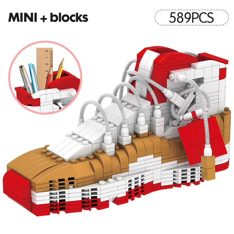 Mini Sneakers 3D Block Pencil-Box - AJ 11 - 589 PCS - Sneakers Passion