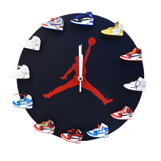 3D Wall Clock Sneakers AJ OW Series 4 / Wooden or Iron - Sneakers Passion