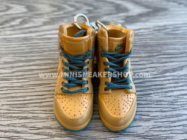 Mini sneaker keychain 3D Dunk Hi - Lucky - Sneakers Passion