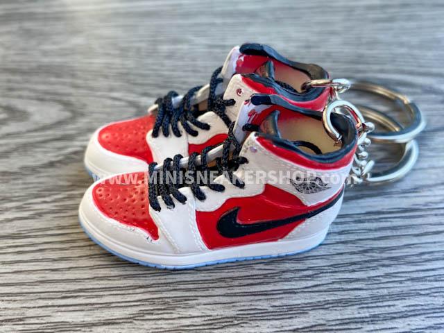 Mini sneaker keychain 3D Air Jordan 1 - Carmine - Sneakers Passion