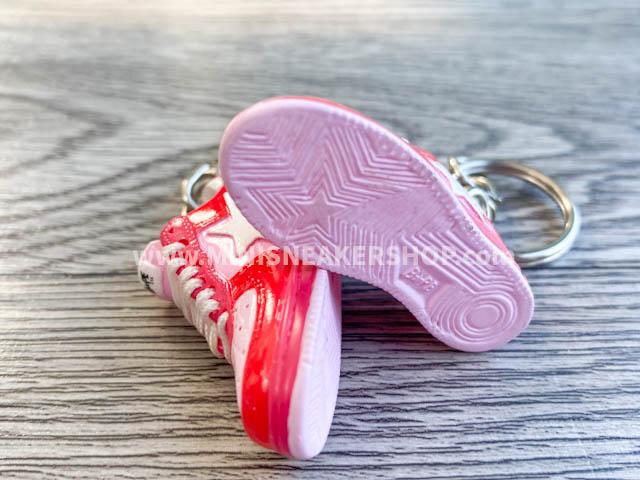 Mini 3D sneaker keychains BAPE - Pink Red - Sneakers Passion