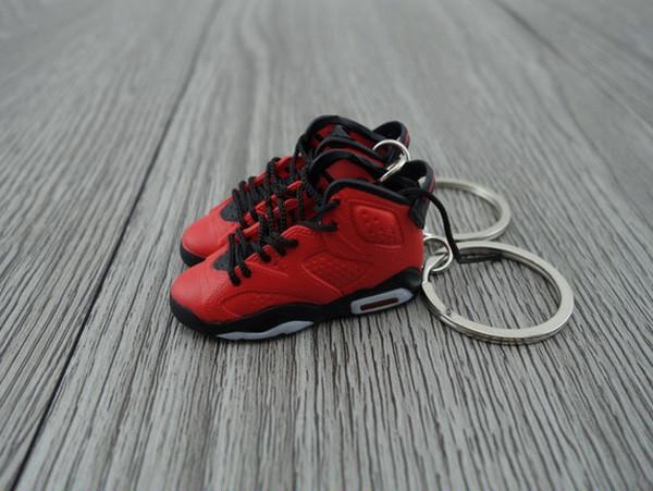 Mini Sneaker Keychains AJ 6 - TORO Infrared - Sneakers Passion