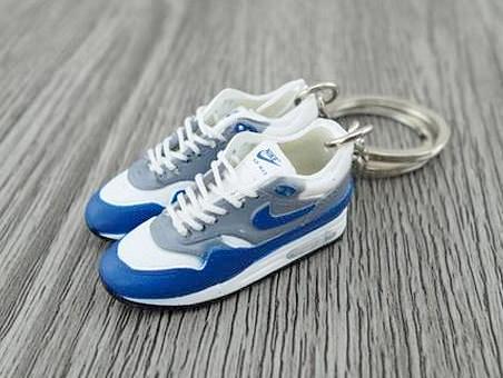 mini 3D sneaker keychains Air Max 1 - OG Sport Blue (1987) HQ - Sneakers Passion