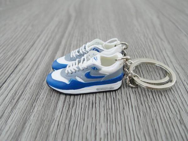 mini 3D sneaker keychains Air Max 1 - OG Sport Blue (1987) HQ - Sneakers Passion