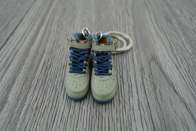 mini sneaker keychains Air Force One Tuskegee - Sneakers Passion