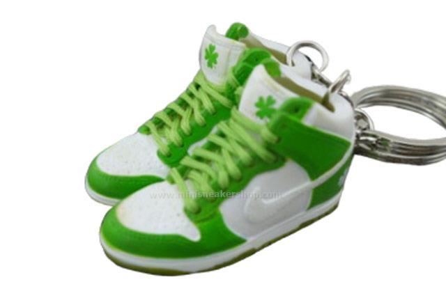 Mini sneaker keychain 3D Dunk - Irish Pride - Sneakers Passion
