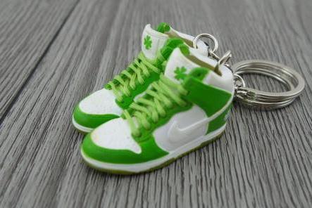 Mini sneaker keychain 3D Dunk - Irish Pride - Sneakers Passion