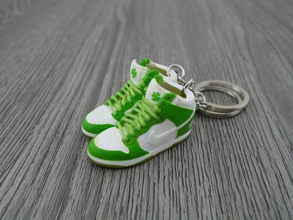 Mini sneaker keychain 3D Dunk - Irish Pride - Sneakers Passion