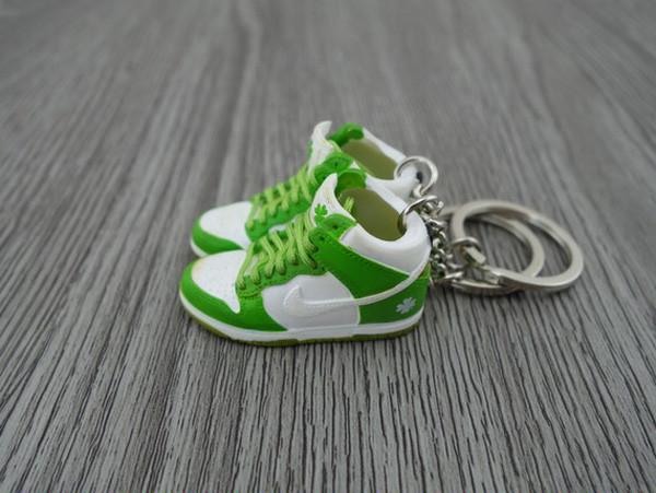 Mini sneaker keychain 3D Dunk - Irish Pride - Sneakers Passion