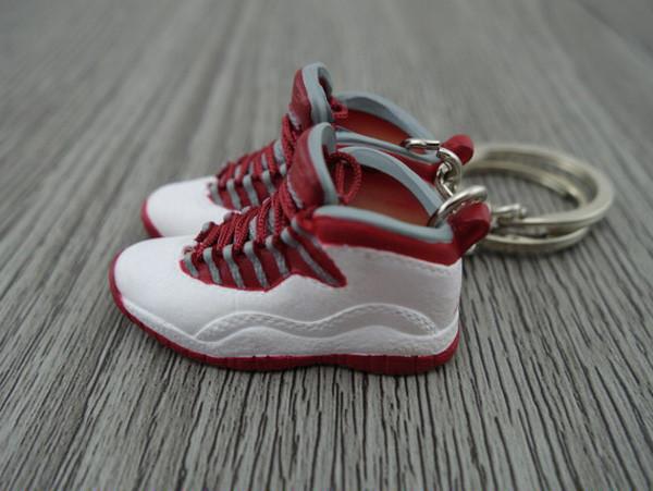 Mini Sneaker Keychains AJ 10 - Retro Cherry (2005) - Sneakers Passion